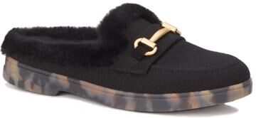 Women's Gigi Faux Fur Slide by Ros Hommerson in Black (Size 8 N)