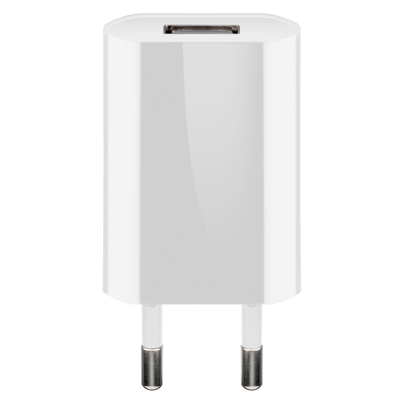 Goobay USB-A Ladegerät Slim mit USB-C Kabel (5 W, 1 Port) (45300)