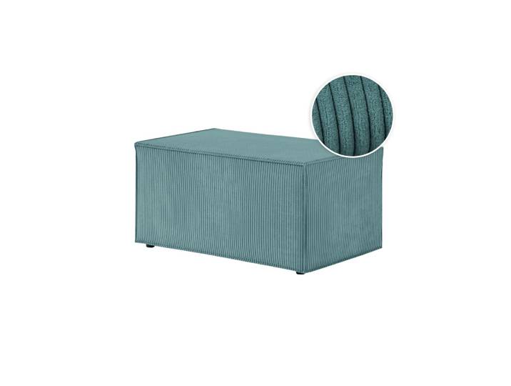 CLARISSE - Pouf en velours côtelé - Bleu clair