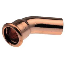 Logafix Kupfer Bogen 45° i/a 18 M-Kontur