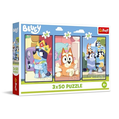 Trefl Puzzelset Bluey De Familie - Set van 3 puzzels - 4+ jaar