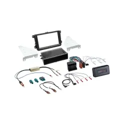 Radioblende 2-DIN mit Fach mit Radioanschlusskit Lenkradfernbedienung / i-dap...