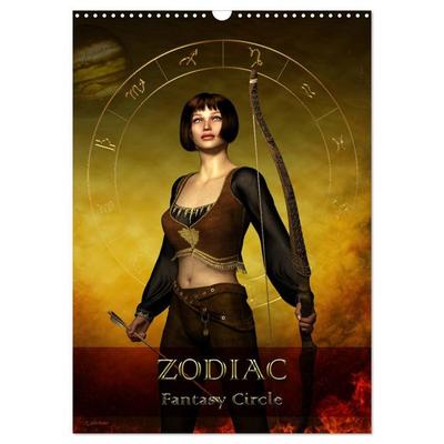 Zodiac Fantasy Circle (Wall Calendar 2027 DIN A3 portrait), CALVENDO 12 Month Wall Calendar