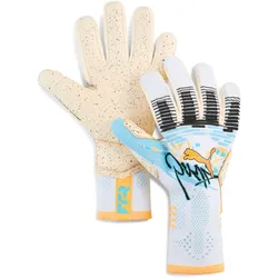 PUMA Future Ultimate Playmaker Negative Cut Torwarthandschuhe 01 - PUMA white/vibrant blue/team aqua 10