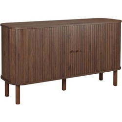 Oviala Business Skandinavisches Sideboard mit 2 Türen, L140 cm, dunkles Holz