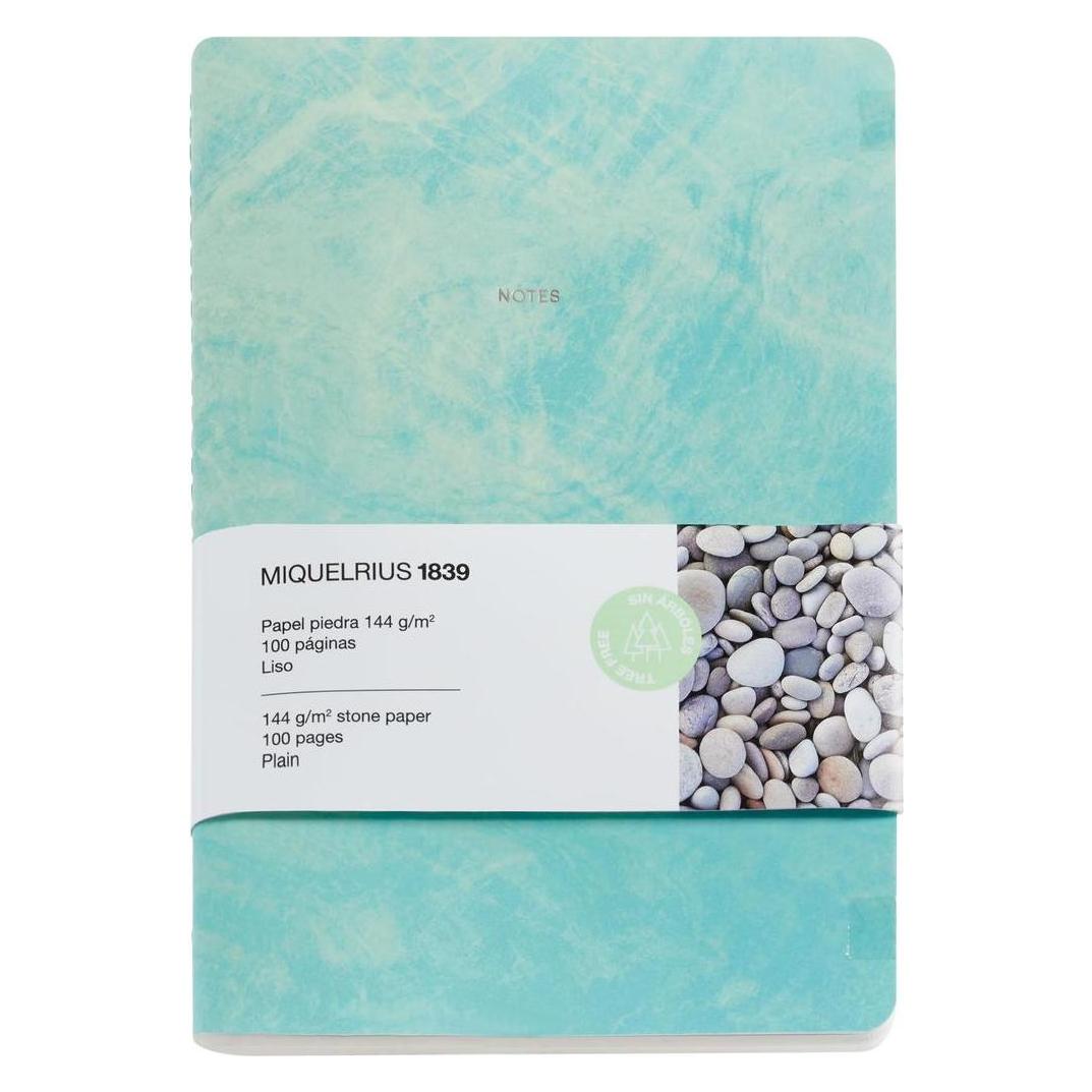 Miquelrius Notizbuch Stone green (A5, Blanko, Harter Einband) (MR8221)