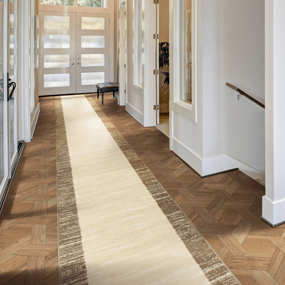 17 Stories Runner Ombre Area Rug Beige Runner 60 x 600cm