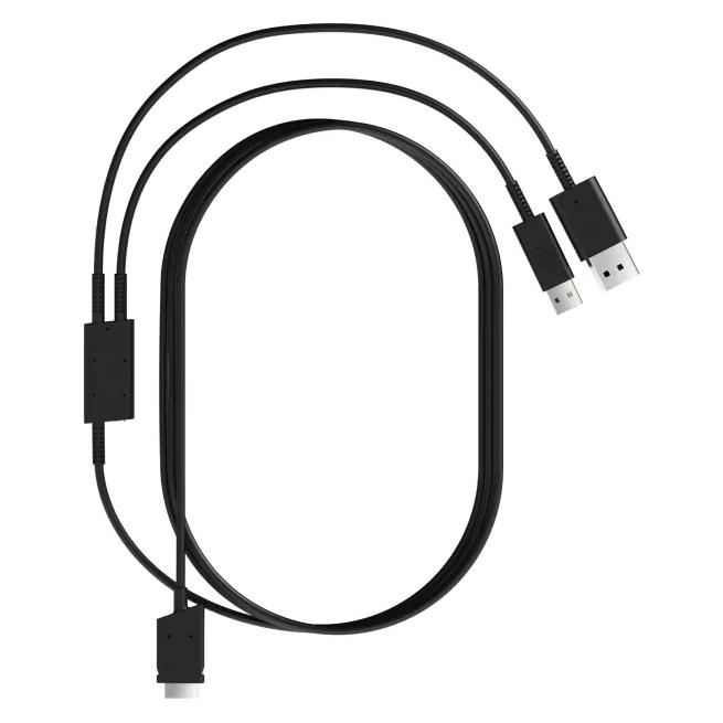 Pimax Crystal Light/Super 2-in-1-Kabel DisplayPort, USB - Schwarz, 5m (5 m) (PVH00010180)