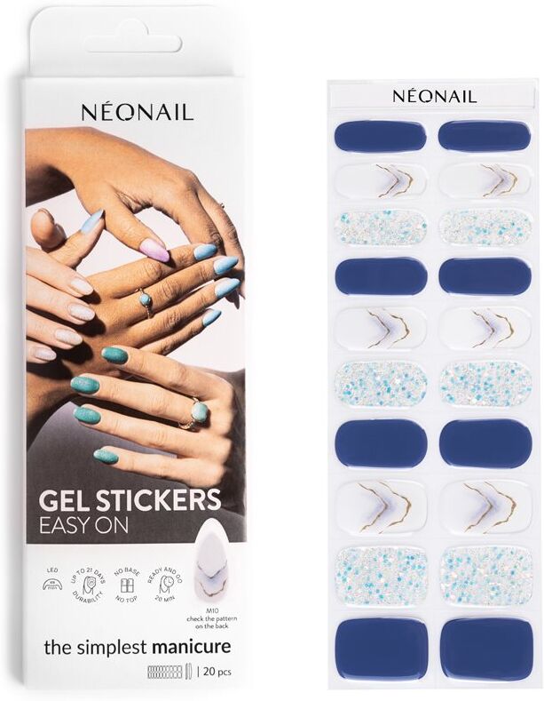 NEONAIL Easy On Gel Stickers nail stickers using a UV/LED lamp shade M10 20 pc