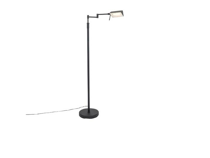 Lampadaire design noir avec LED et variateur tactile - Notia