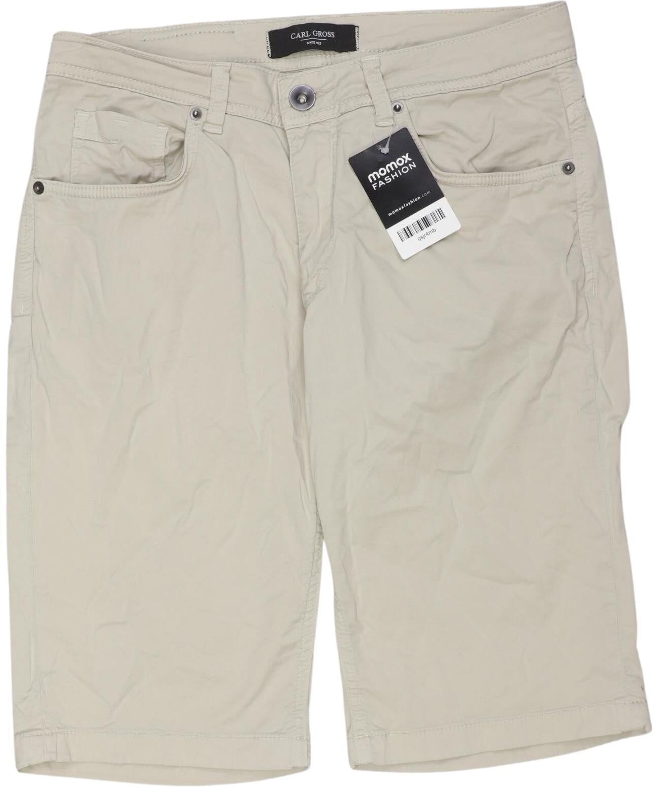 Carl Gross Herren Shorts, Beige, Gr. W33, Baumwolle / Elasthan - Second Hand