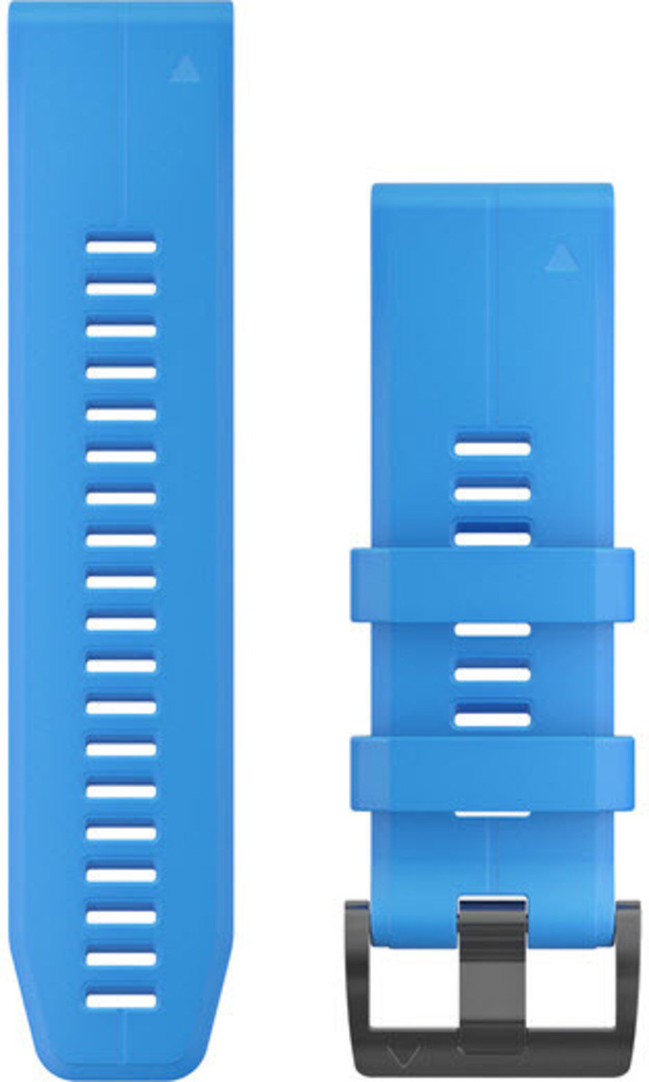 Garmin QuickFit 26 mm vervangbare siliconen horlogebandje - Cyaanblauw