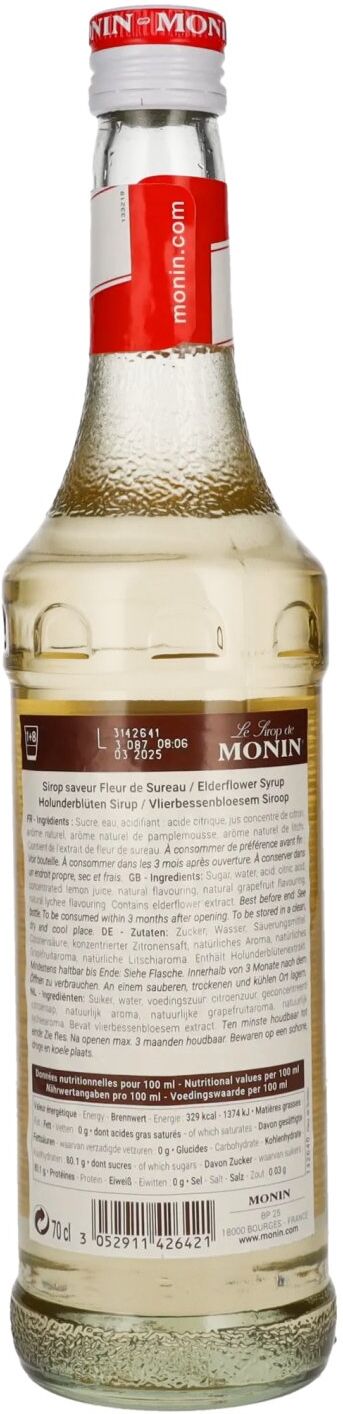 Le Sirop de Monin HOLUNDERBLÜTE 0,7l