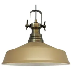 Bamyum Asletl Vintage Metall Beige Pendelleuchte