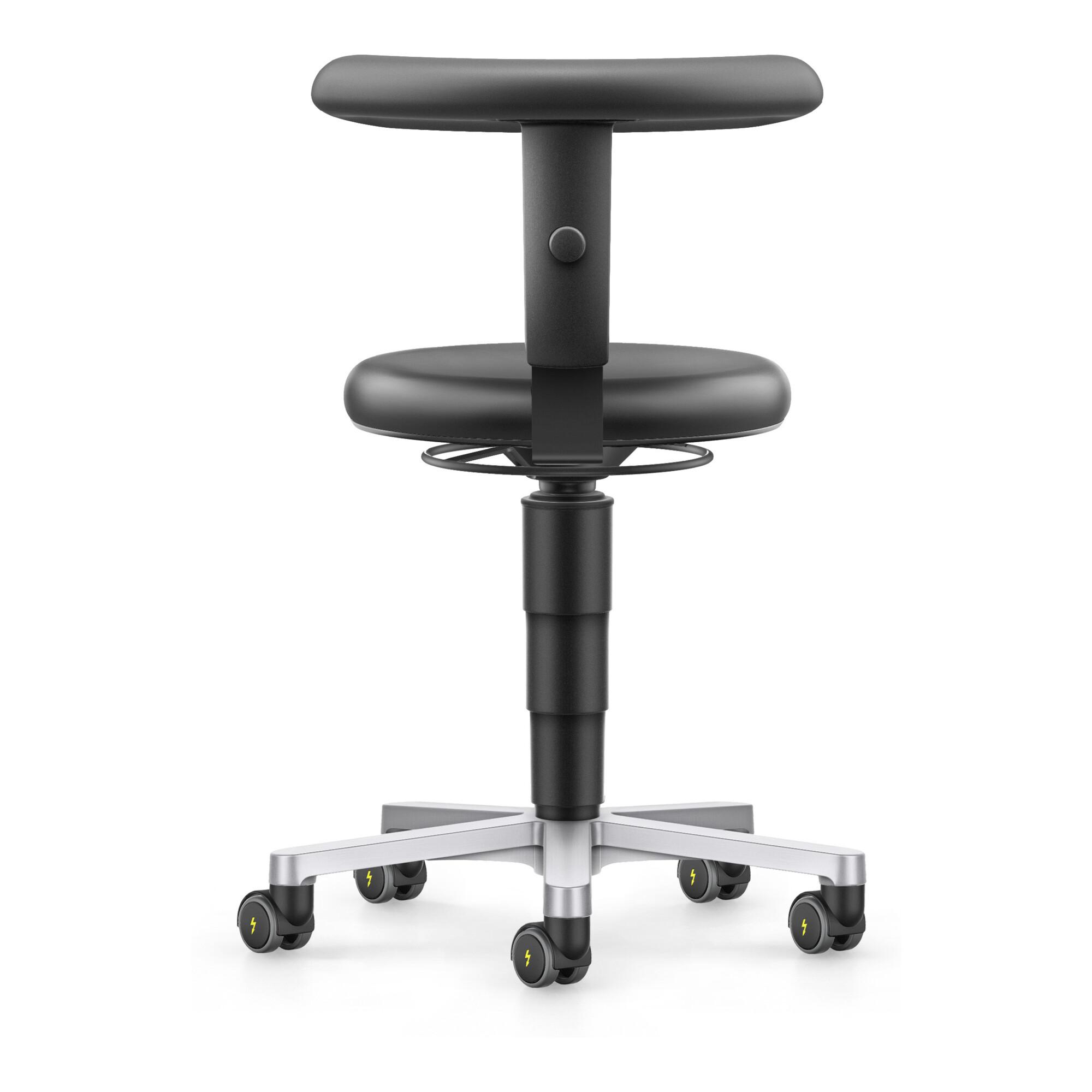 Bimos ESD Hocker Skintec schwarz Sitzhöhe 450-650 mm Flex-Stütze (9463E-4000-1F)
