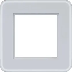 Hager WAD9120GWM LED-Rahmen 1fach, C.8, Glas lichtweiß matt
