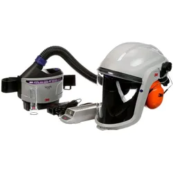 3M TR-315E+ Versaflo Starterpaket inkl. TR-302E, Zubehör und 3M Versaflo Schutzhelm M206, 3M Befestigungsteile für Versaflo und Speedglas Helme, Z3AF/2, 3M PELTOR Kapselgehörschutz, Helmbefestigung, orange, SNR = 28dB, H31P3EO, TR-300-LIK
