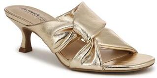 Wide Width Women's Nori Dress Sandal by LifeStride in Platino Gold (Size 6 W)
