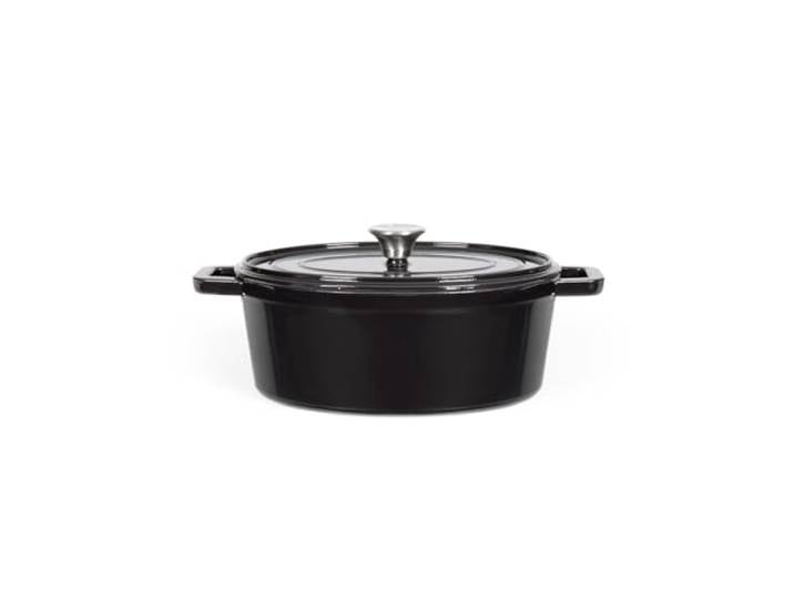 Cocotte Ovale En Fonte 29cm Noir - MEP129N