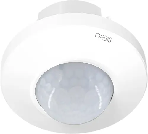ORBIS Zeitschalttechnik OB137820 Aufputz, Unterputz PIR-Bewegungsmelder 360° Weiß IP20