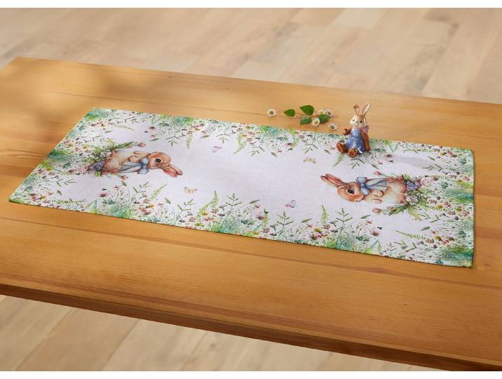 Tisch- und Raumdekoration mit Frühlings-Motiv, Multicolor, Größe 102 (Läufer, 40x140 cm)