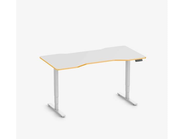 FOKUS Gamingschreibtisch Weiß 160x80 Cockpit Sundown