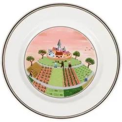 Villeroy & Boch Design Naif Brotteller / Dessertteller Dörfchen 17cm