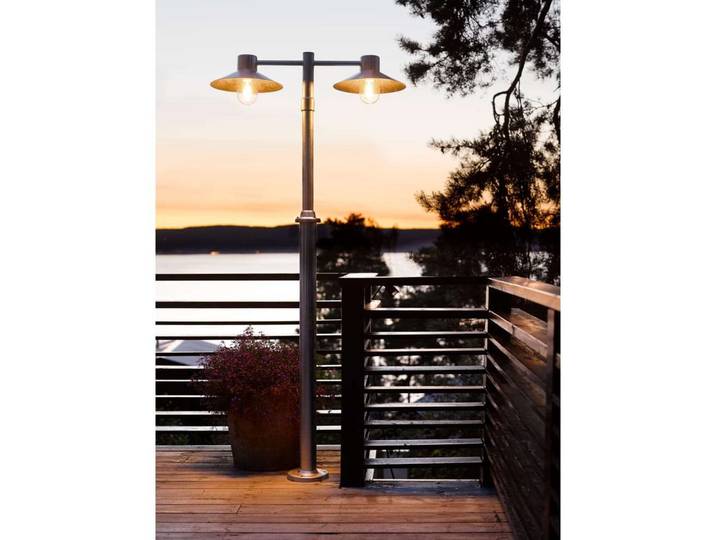Lund 1 Lampadaire de Parc Noir - Norlys - Terrasse - Métal