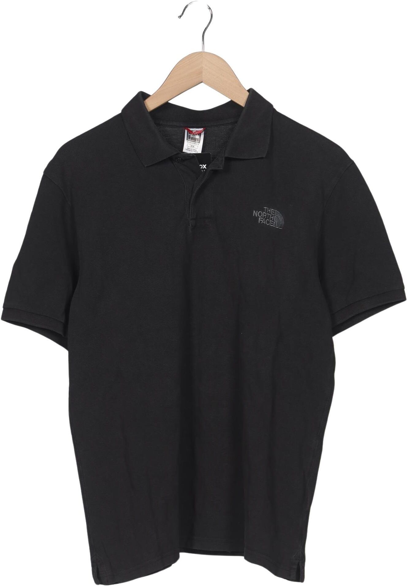 The North Face Herren Poloshirt, Schwarz, Gr. M, Baumwolle - Second Hand