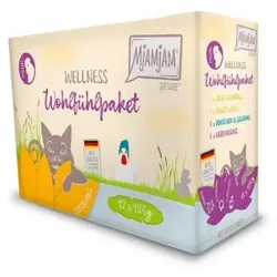 Mjamjam Wellness Wohlfühlpaket Huhn 12x125g MP Katzennassfutter