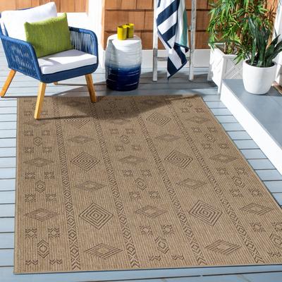 Outdoorteppich AYYILDIZ TEPPICHE "DHAKA 8711 , auch als Läufer", schwarz, B:120cm H:5mm L:170cm, Polypropylen, Teppiche, Outdoorteppich, Pflegeleicht / Strapazierfähig / In- und Outdoor geeignet