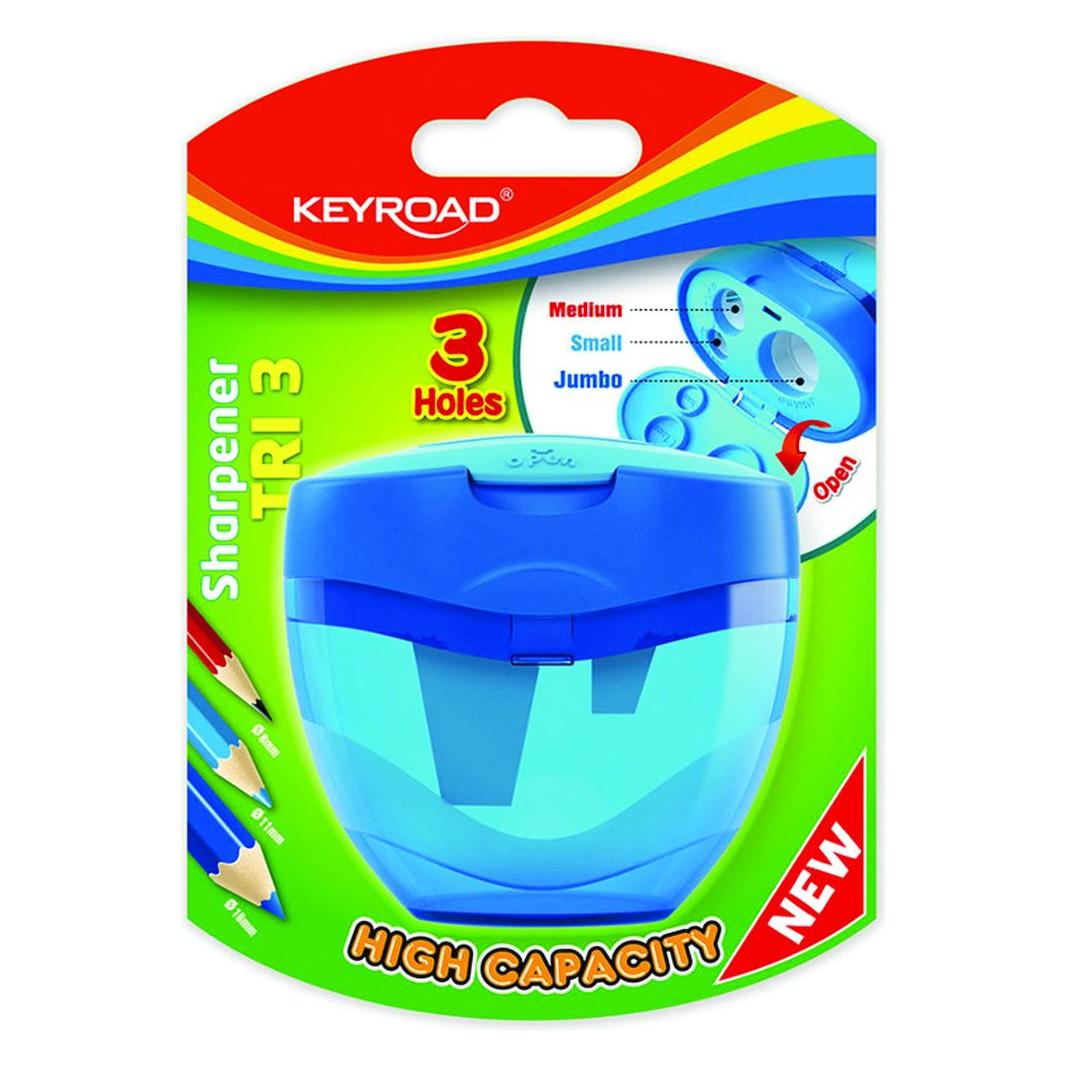Keyroad Tri 3 spitzer, kunststoff, dreifach, blister, farbmischung (41934730)