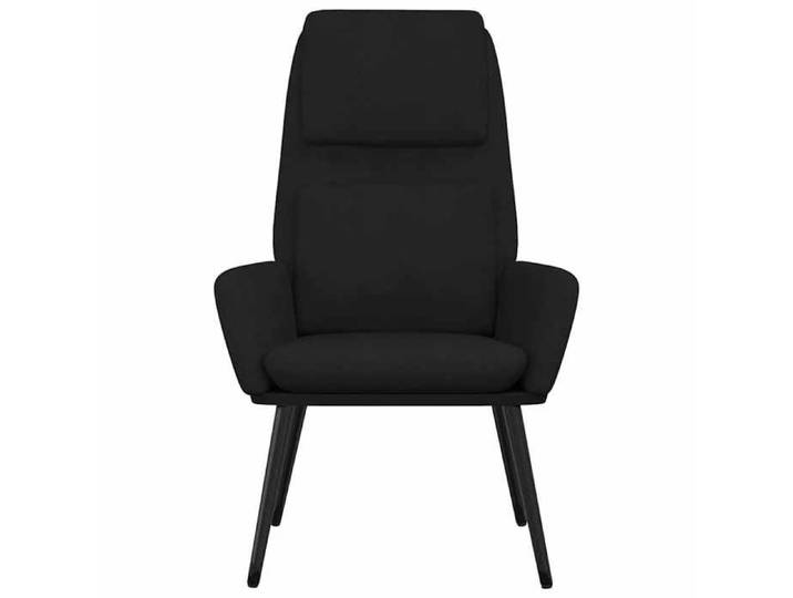 Noir Chaise confortable LEMON Chaise de relaxation Noir Tissu Pour maison/bureau_20463