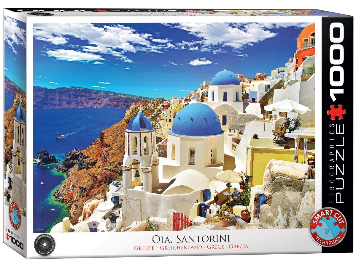 Eurographics Puzzel Oia op Santorini Griekenland 1000 stukjes 68 x 48 cm
