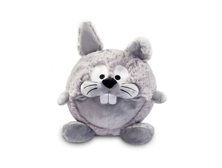 Tier-Beschäftigungsspielzeug WOLTERS Plüschball Osterhase 23cm , grau, Polyester, Fummelspielzeuge, Tier-Beschäftigungsspielzeug