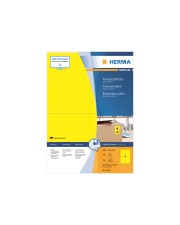 HERMA Special Papier matt permanent selbstklebend Gelb A6 105 x 148 mm 400 Etiketten 100 Bogen x 4 (4396)
