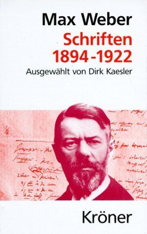 Max Weber - Schriften 1894 - 1922 - Preis vom 30.09.2026 22:30:23 h