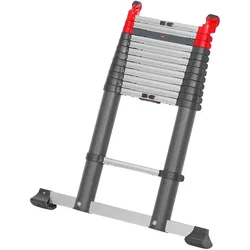Hailo, Leiter + Gerüst, FlexLine, Alu-Sicherheits-Teleskopleiter, 13 Sprossen (Anlegeleiter, 380 cm)