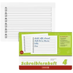 BRUNNEN Schreiblernheft Lineatur 4 liniert DIN A4 quer