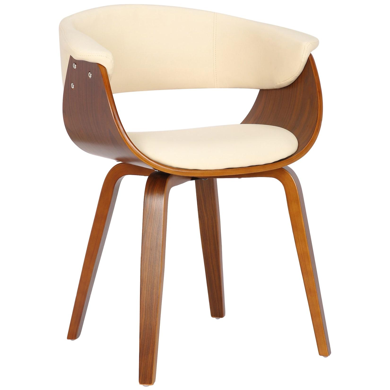 CLP Esszimmerstuhl Bruce mit Kunstlederbezug, Holzgestell, in stilvollem Design für Esszimmer oder Küche Sessel bis 150 kg belastbar