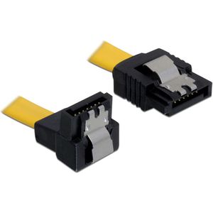 Delock SATA-Kabel 82806, 0,3 m, Datenkabel, SATA Stecker / SATA Stecker gewinkelt