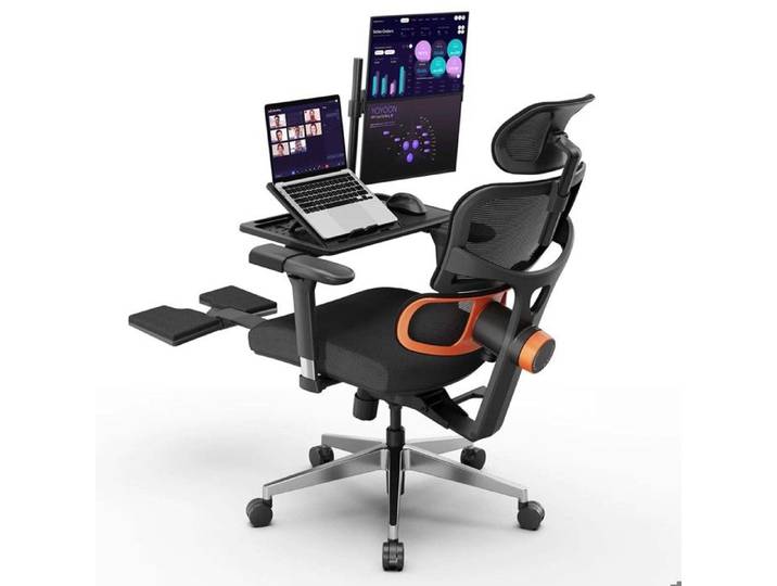 Fauteuil de bureau ergonomique NEWTRAL NT002 avec tablette amovible pour ordinateur portable noir