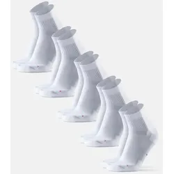 LONG DISTANCE RUNNING QUARTER SOCKEN - 5-Pack - Weiß - 35-38