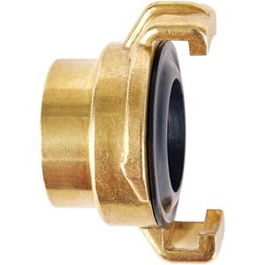 GEKA Hahnverbinder Schnellkupplung, 08.1110, aus Messing, mit Klauenkupplung, für 1/2 Zoll (21 mm) Gewinde