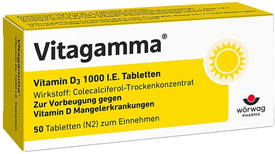 Vitagamma Vitamin D3 1000 I.e.tabletten