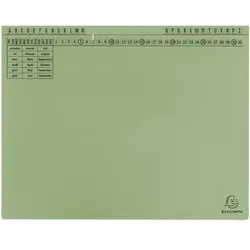 EXACOMPTA 25er-Pack Hängehefter »Exaflex« beidseitige Heftung grün, 31.6x26.5 cm