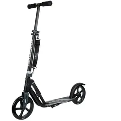 Hudora Big Wheel 205-City-Roller-Klappbarer Tretroller Scooter Roller, schwarz/anthrazit, 205 mm
