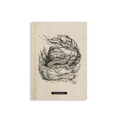 Notizbuch A5 blanko aus Graspapier – Jana – Snail – matabooks, Notizbuch von , Matabooks