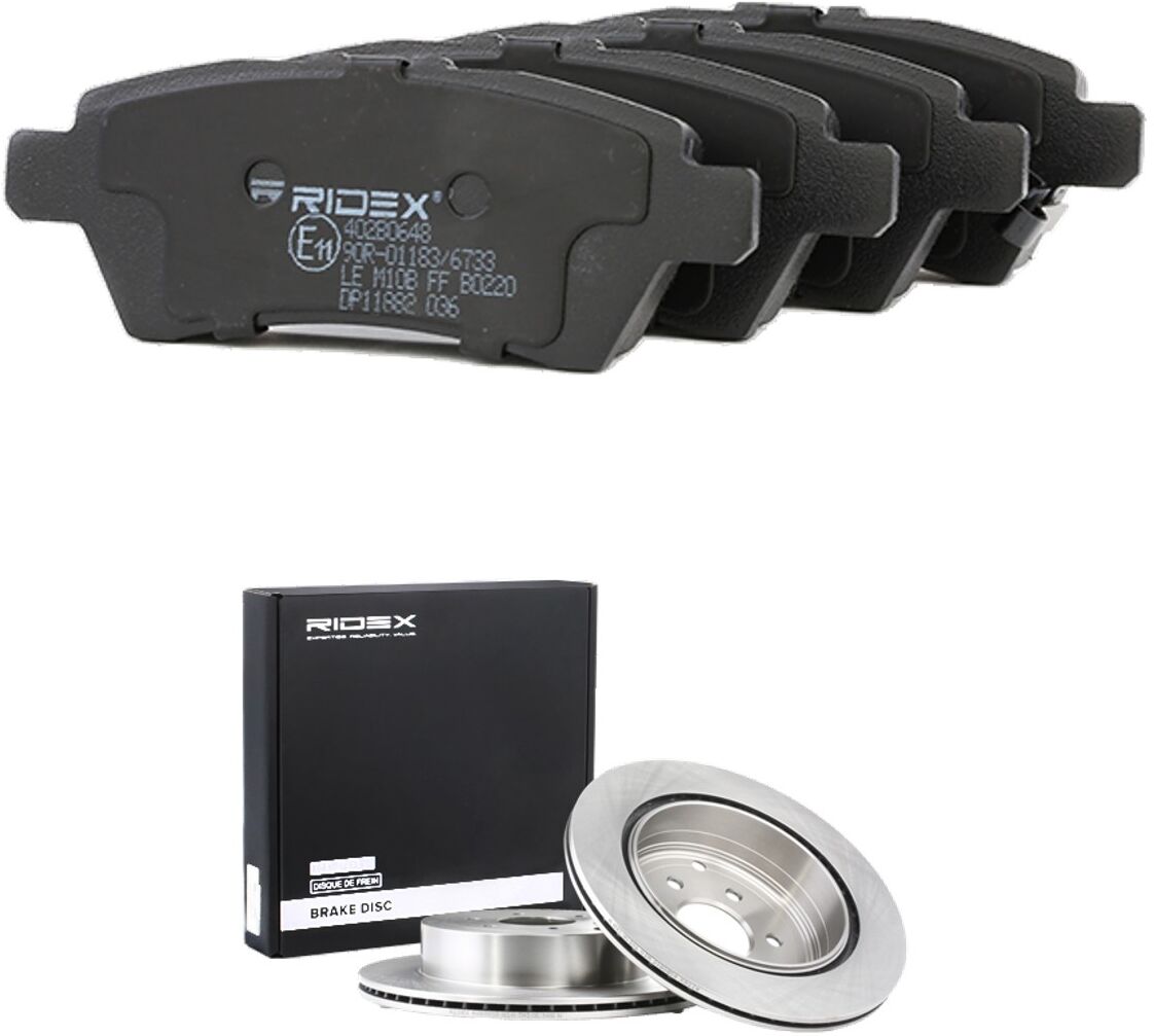 RIDEX 3405B1865 Brake discs and pads set