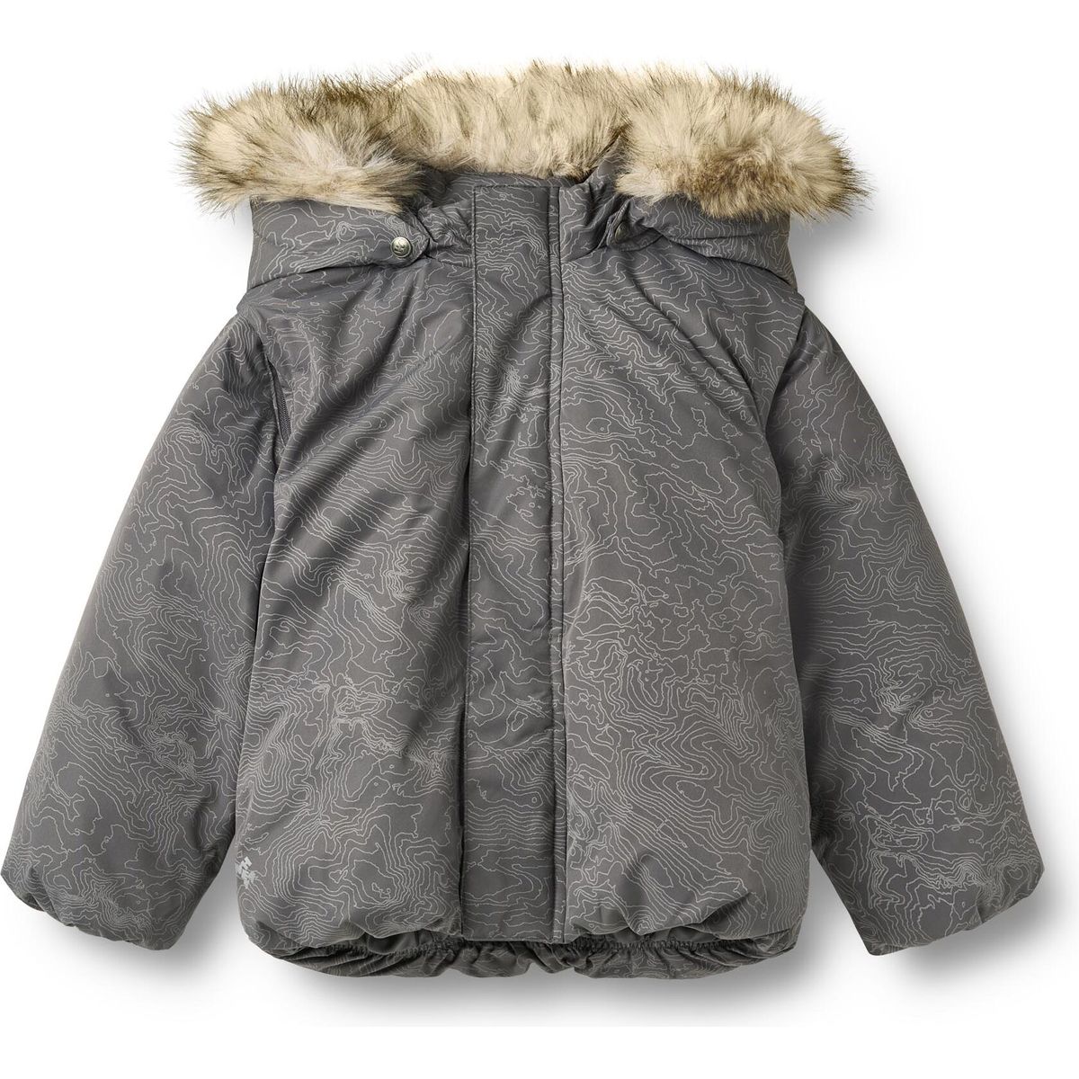 Wheat Puffer Jacket Blaest dark reflective map (9872) 128 7210-913R GRS-9872-128/8y